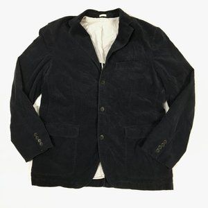 J Crew Corduroy Blazer Jacket Large Blue